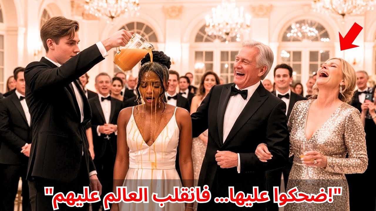 "شاب ثري يهين سيدة أعمال سوداء… فيكتشف متأخرًا أنها الأقوى — وانهيار عائلته يبدأ بكوب عصير!"