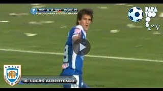 Gol de Albertengo. Rafaela 1 - Estudiantes 0. Fecha 7. Torneo Inicial 2013. Fútbol Para Todos