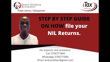 Step by Step Guide on How to File Your Nil Returns in Kenya in  2022