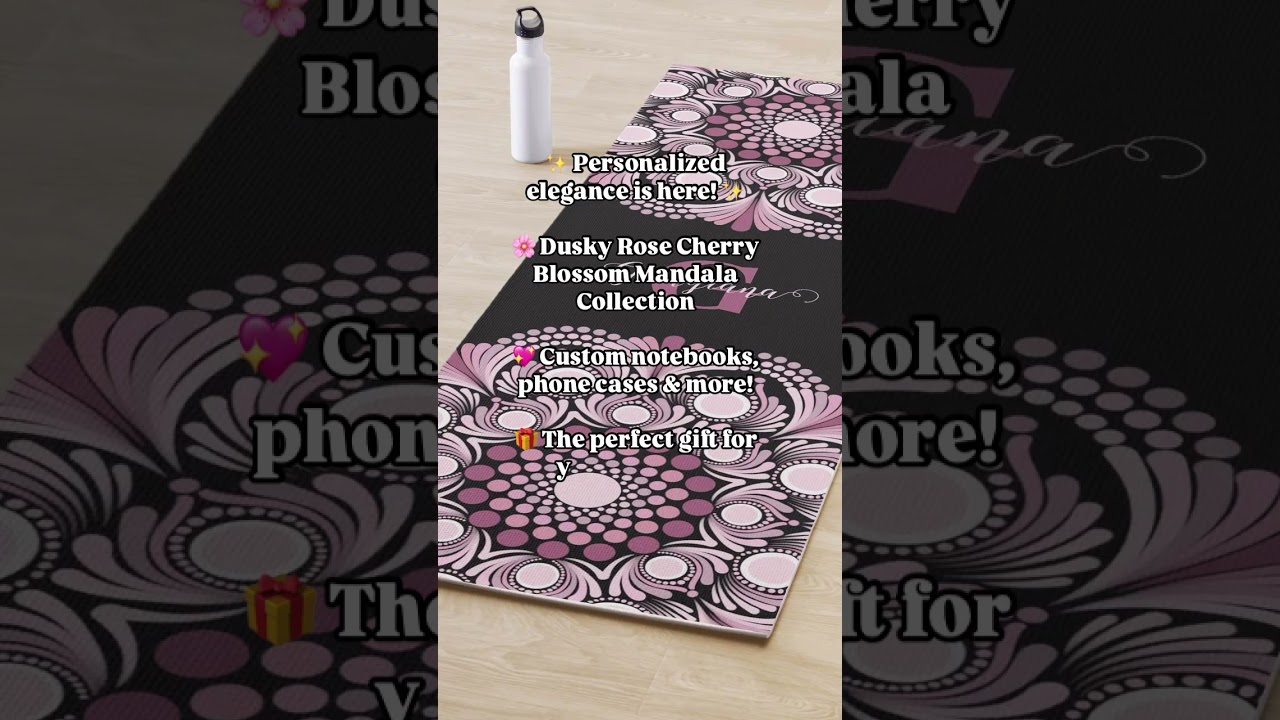 🌸 Dusky Rose Cherry Blossom Mandala – Personalized Gifts for a Chic Boho Look! 🎁
