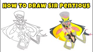 How to Draw Sir Pentious from Hazbin Hotel: Beginner's Guide to Drawing