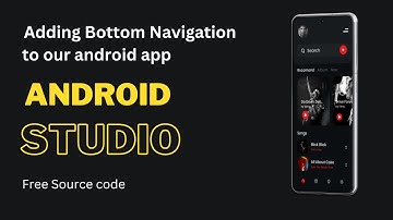 How to add BottomNavigation with Fragment to SoundCloud app Android Studio Tutorial Free Source code