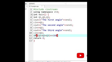 C++ Program to check whether triangle is valid or not|  #subscribe
