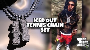 Making A Iced Tennis Chain With Real Diamonds No Textures In GTA 5 RP (FiveM) | Blender 3D Modeling