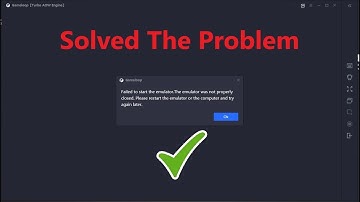 Fix Failed to start the emulator The emulator was not properly closed