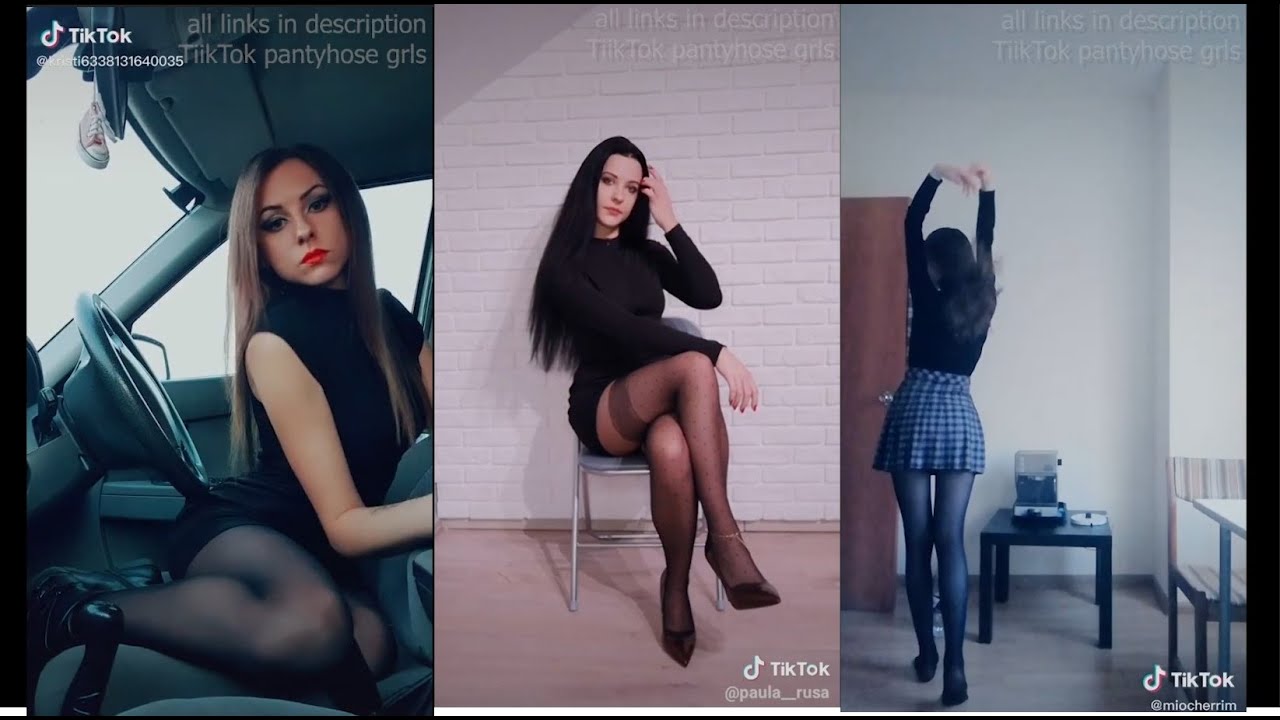 TikTok Best 20 nylon feet pantyhose legs Girls Compilation 2 YouTube