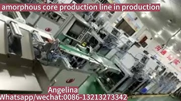Amorphous core production line in production