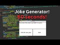 Java Joke generator in 60 seconds!