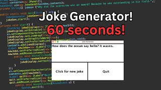 Java Joke generator in 60 seconds!