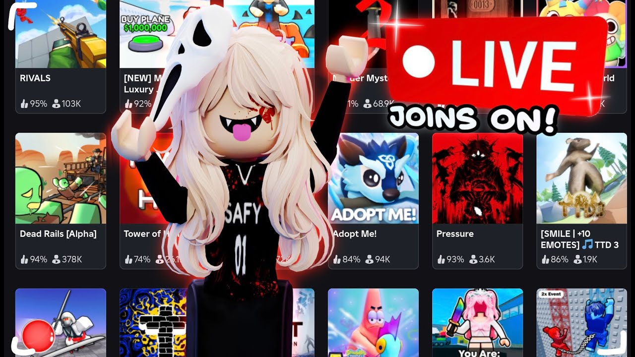 🔴 PLAYING ROBLOX WITH VIEWERS (joins on) 🔴 - YouTube