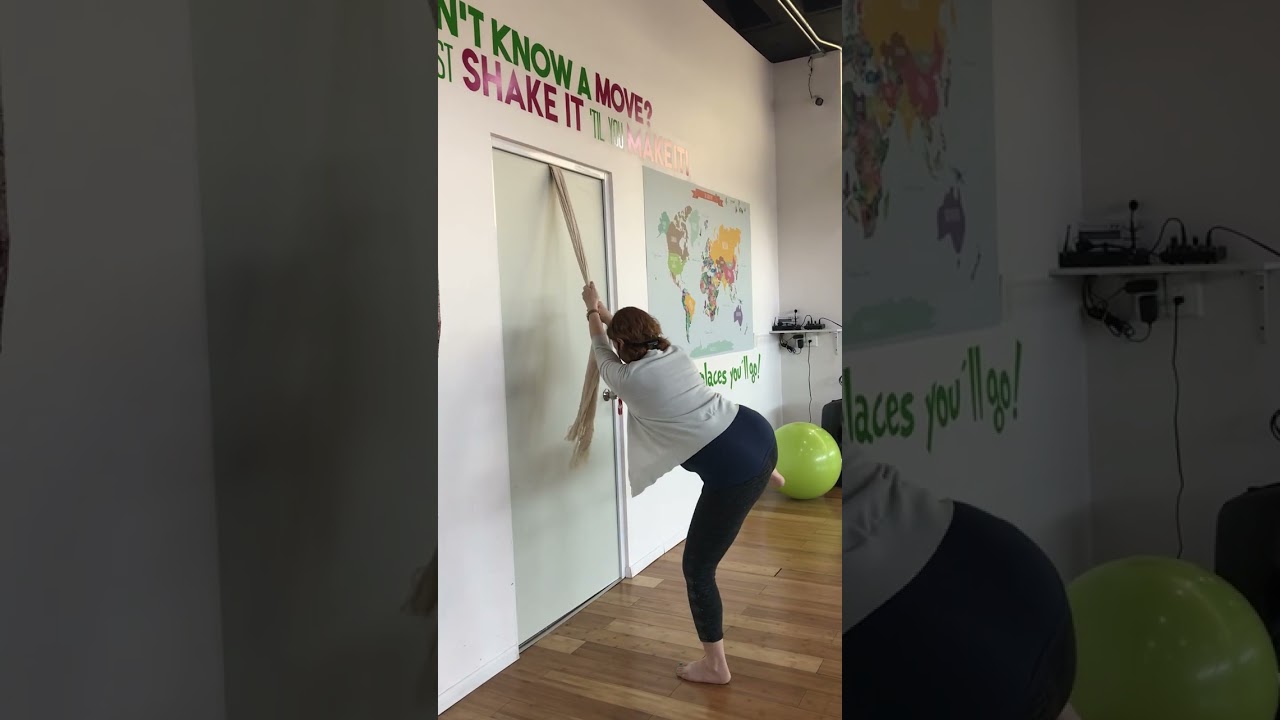 Rebozo over Door for support during Birth