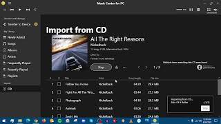 Showing you guys how i rip CDs in Sony Music Center for PC