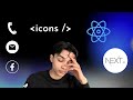 Icons in react  next js  simplified