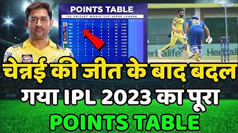 IPL 2023 Today Points Table | CSK vs DC After Match Points Table | Ipl 2023 Points Table