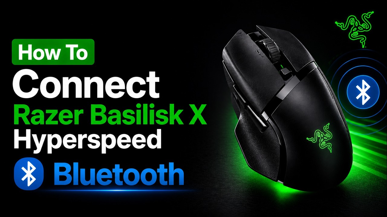 How To Connect Razer Basilisk X Hyperspeed Bluetooth - YouTube