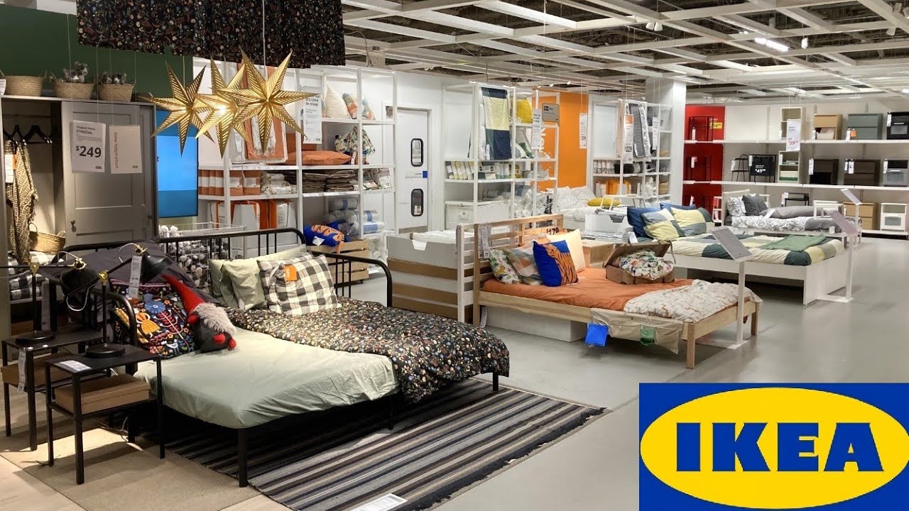 Кровати IKEA, каркасы кроватей, комоды, мебель для спальни, столы, покупки со мной, обзор магазина.