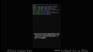 Read &amp; append new lines in a file using "cat" command #commands #linuxtutorials #bash