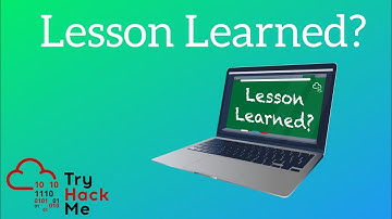 TryHackMe! Room Lesson Learned - Walkthrough and Reflections