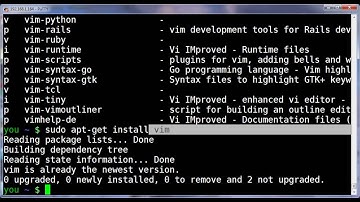 Installing Packages in Ubuntu Linux using Package Managers