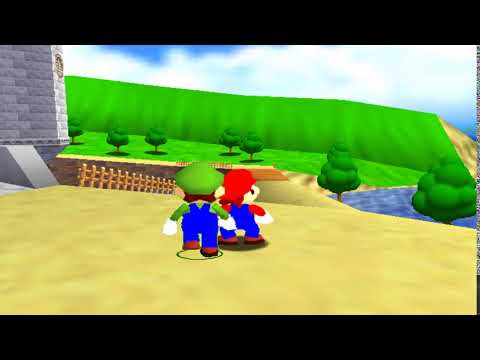 Luigi Slaps Mario S Ass 