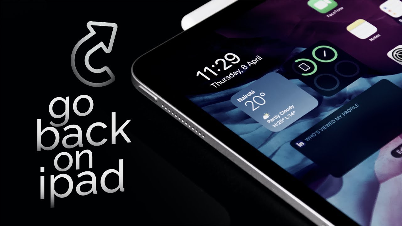 How to Go Back on iPad (tutorial) - YouTube