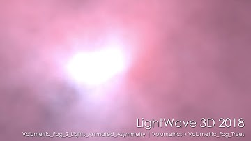 LightWave 3D 2018: Volumetric Fog 2 Light Animated Asymmetry scene rendered