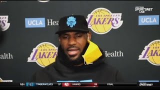 Lebron James Post-Game Interview Los Angeles Lakers Loss Den State Warriors 115-113,Lebron 19 Pts