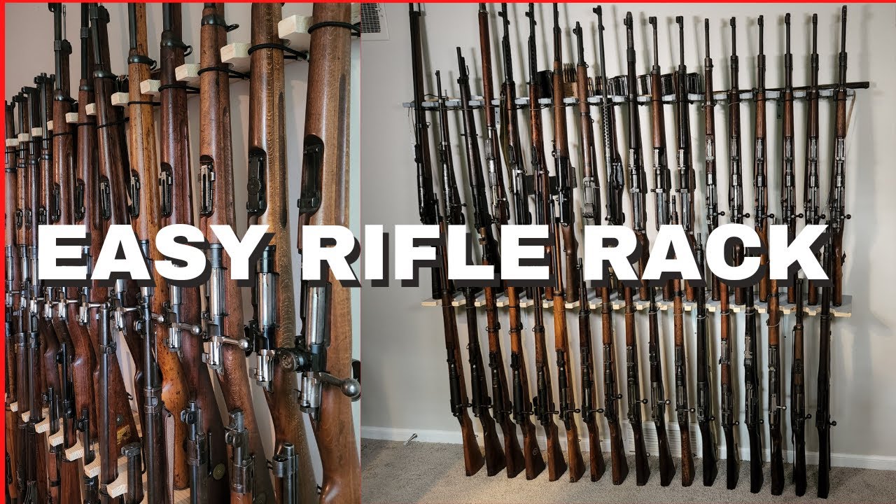 My Newest Rifle Rack System - Easy and Cheap 