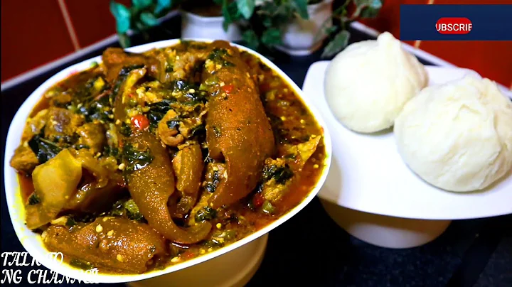HOW TO COOK OGBONO SERVED WITH POUNDED YAM