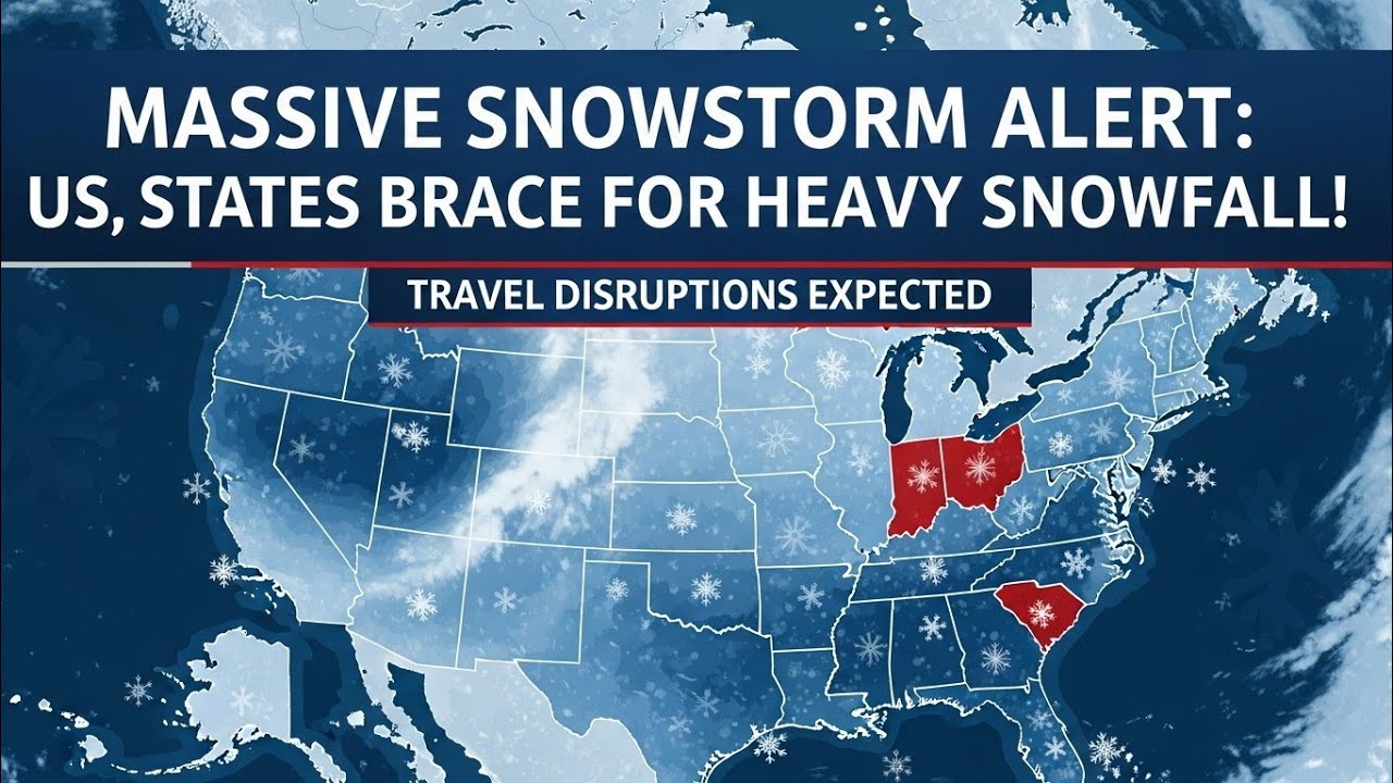Massive Snowstorm Alert: US States Brace for Heavy Snowfall!# ...