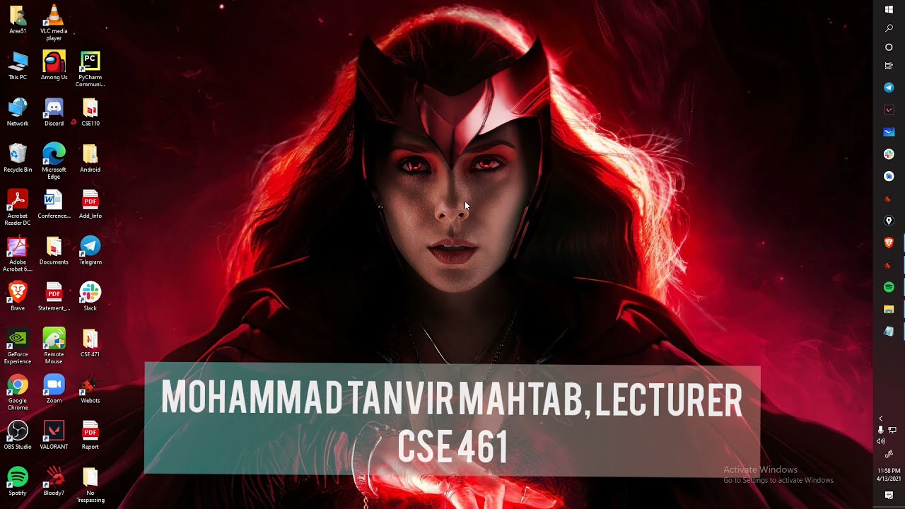 CSE461 || Introduction to Robotics Laboratory || Webots Object Recognition