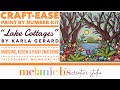 Craft-Ease (Craft-Ease.com) Paint by Number PBN Kit "Lake Cottages" Unboxing Review & Swatching MBG