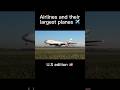 Airlines largest aircraft’s