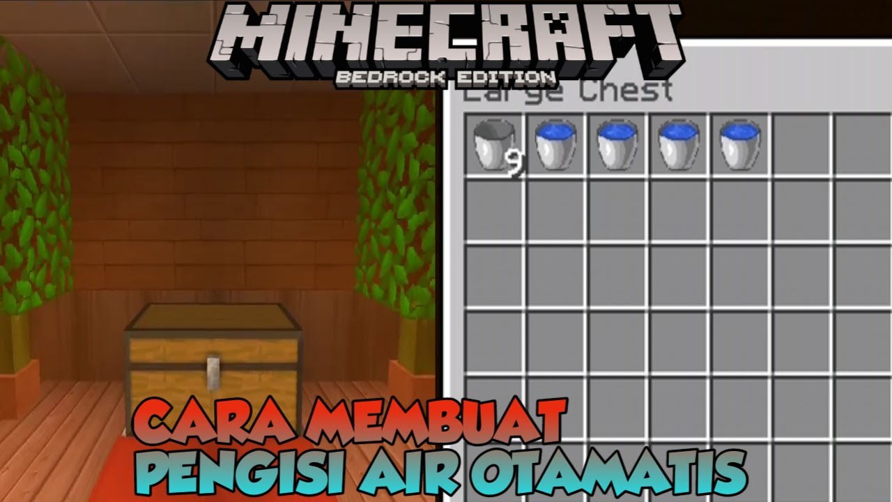  CARA  MEMBUAT  PENGISI AIR OTOMATIS  Minecraft Indonesia 