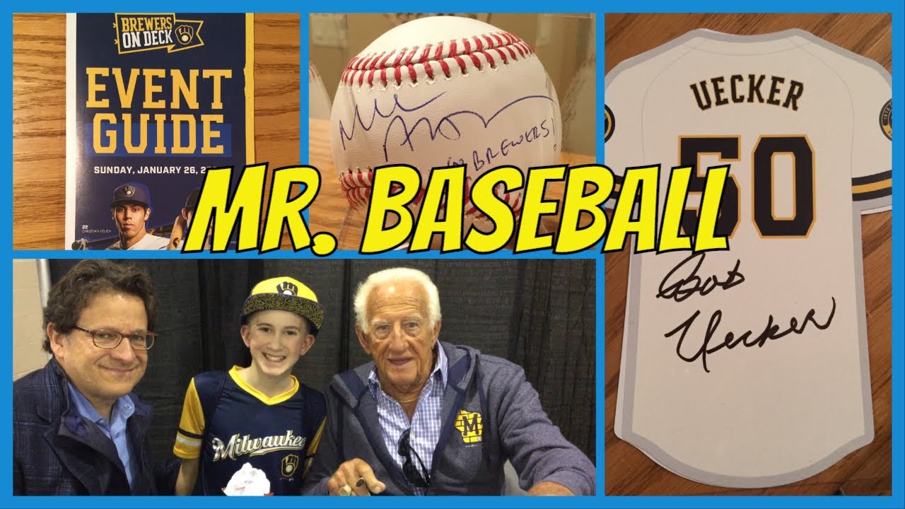 RARE! Bob Uecker's Autograph At Milwaukee Brewers On Deck Fan Fest 1/26 ...