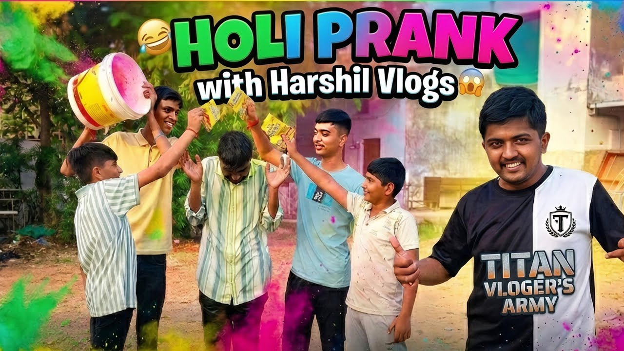 Harshil Vlogs Ke Shath Prank..🤣 | Titan vloger's Army | daily vlog | videofeed | @harshilsolanki9790