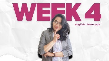 CSE 2025 (Verbal Reasoning) - Week 4 Compilation | Team Lyqa Study Outline