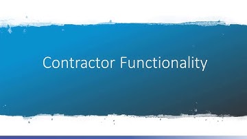 6. Introduction to Permitting, Planning, Licensing & Compliance - Contractor Functionality
