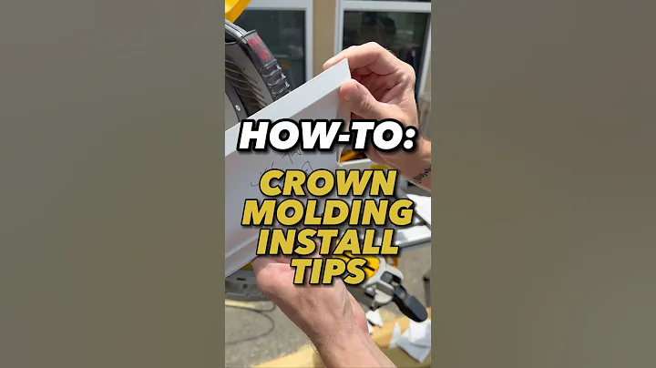HOW-TO: EASILY Install Crown Molding with our Home Hacks!!