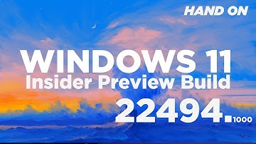 Windows 11 Insider Preview Build 22494 release today 4/11/21