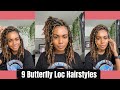 9 Easy Butterfly Loc Hairstyles for Medium Length Locs