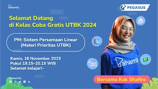 Penalaran Matematika UTBK 2024: Sistem Persamaan Linear (Materi Prioritas)