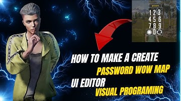 How To Make a Create Password Wow Map / UI EDITOR / VISUAL PROGRAMING