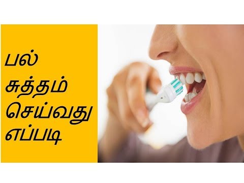 பல் சுத்தம் செய்வது எப்படி - How to brush your teeth properly