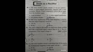 #neetexam NEET imp MCQ from the chapter Semiconductor and Electronic Devices