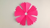 折り紙 マーガレットの花 簡単な切り方 Origami Margaret Flower Youtube