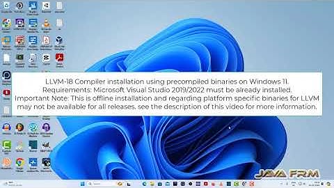 How to install Clang LLVM 18 from Zip Archive (precompiled binaries) on Windows 11 - C/C++