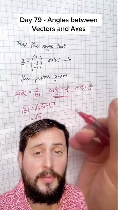 Day 79: Angles between Vectors and Coordinate Axes • 100 Days of A ...