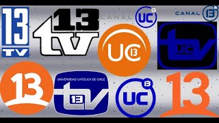 Evolution of canal 13 (chile) logo History  1961 - 2018