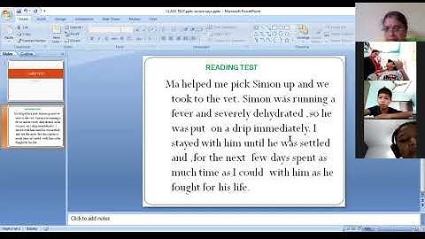 Class 3 English Reader Chapter 2 Simon Says 008 Reading Test by Anuradha Chatterjee 17 -07- 2020